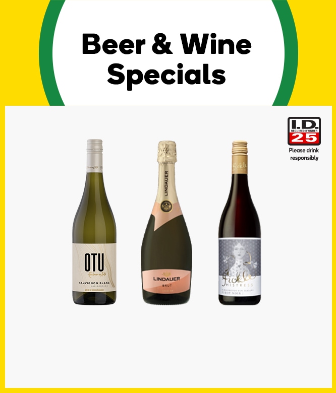 Check out this week's Beer & Wine Specials