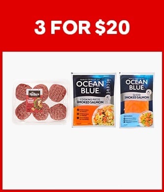 Pick Any 3 for $20 on Meat & Seafood
